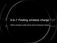 15W 3 in 1 Phone Holder Foldable Portable Fast Charging Wireless Charger Pad Wireless Charger